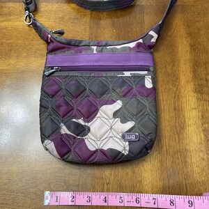 Lug Skipper Women's Handbag Purse Quilted Camouflage Berry Crossbody Bag